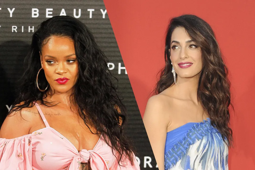 Resultado de imagen para Amal Clooney and Rihanna met gala