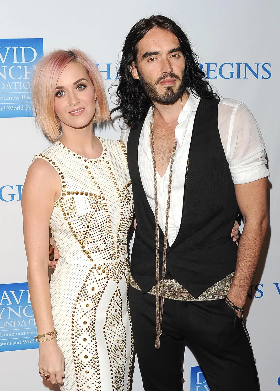 Katy Perry and Russell Brand