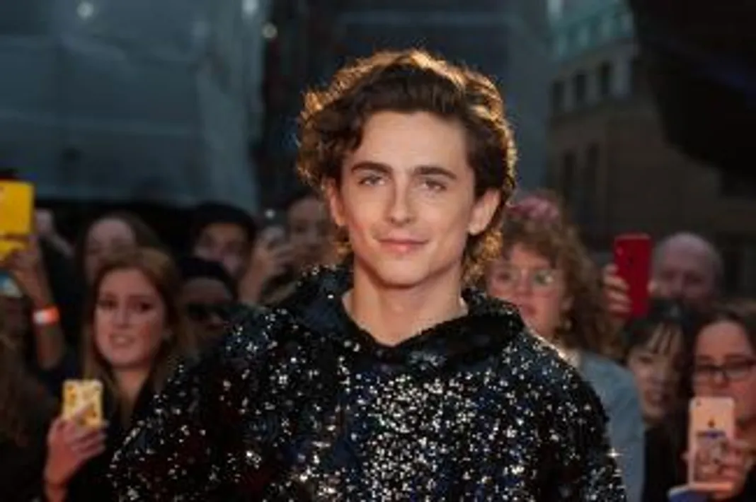 Timothee Chalamet at The King Premiere London Film Festival